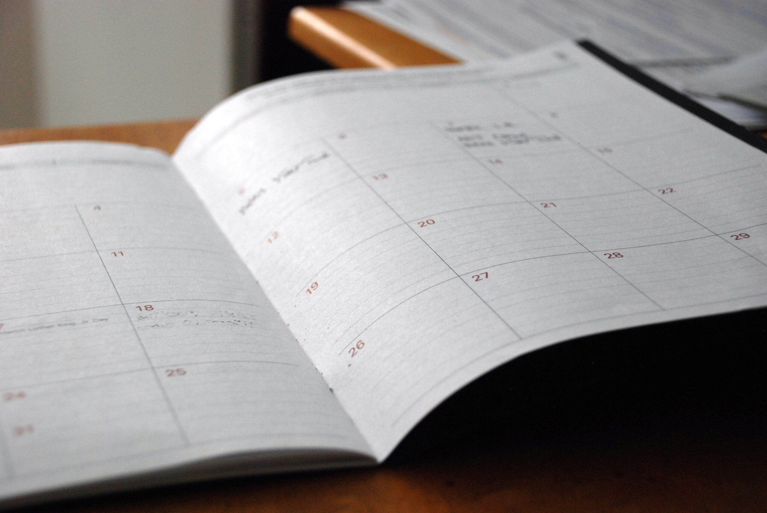 Planning Taking notes in a notebook